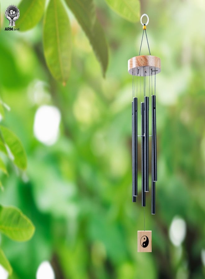 ARM nest Wind Chime | Wind Chimes for Balcony | Wind Chimes for Home Positive Energy (Black) - Image 2